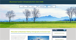 Desktop Screenshot of blackmanfamilychiro.com